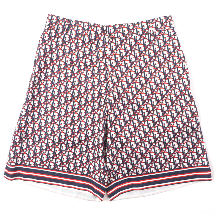 Excellent DIOR Shorts Oblique pixel Bermuda shorts silk mens 48 013C121A4751
