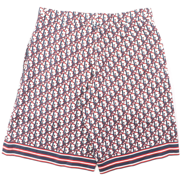 Excellent DIOR Shorts Oblique pixel Bermuda shorts silk mens 48 013C121A4751