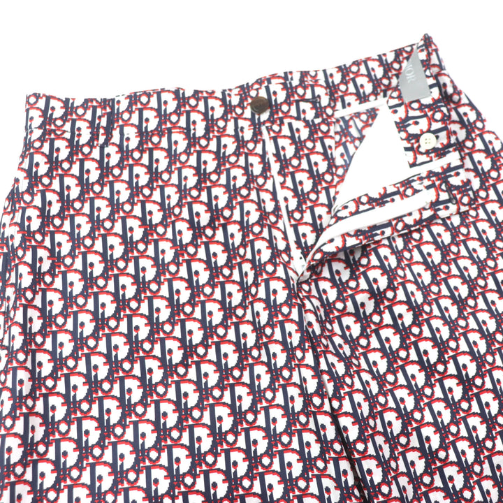 Excellent DIOR Shorts Oblique pixel Bermuda shorts silk mens 48 013C121A4751