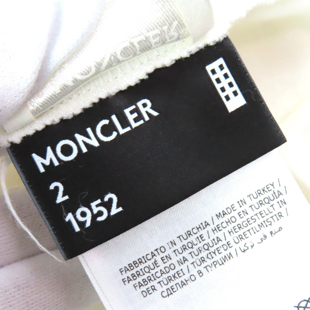 Great MONCLER GENIUS 2 Short sleeve T-shirt Graphic Grid Print cotton mens XL