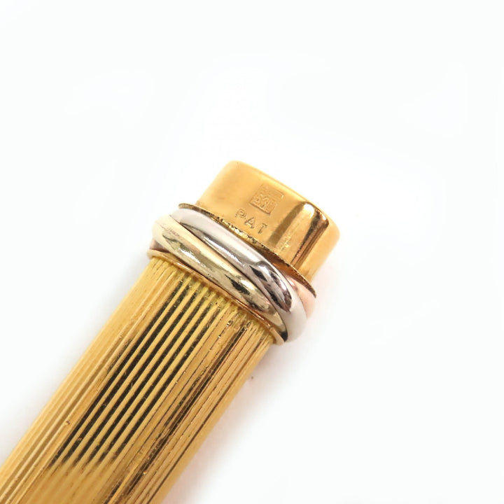 Cartier Ballpoint pen Trinity cap type gold mens