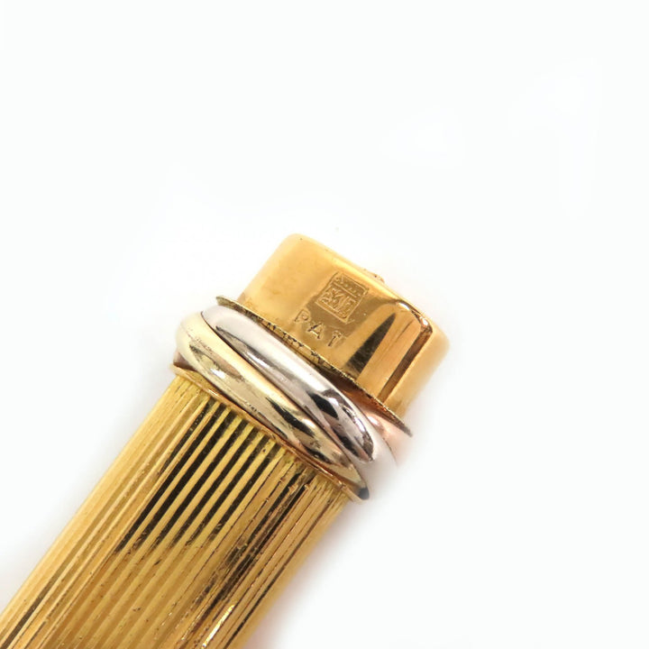 Cartier Ballpoint pen Trinity cap type gold mens