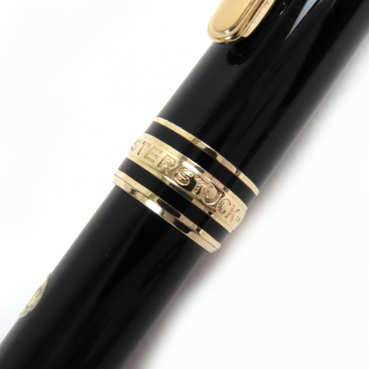 MONTBLANC mechanical pencil Meisterstück Classic white star Black gold mens