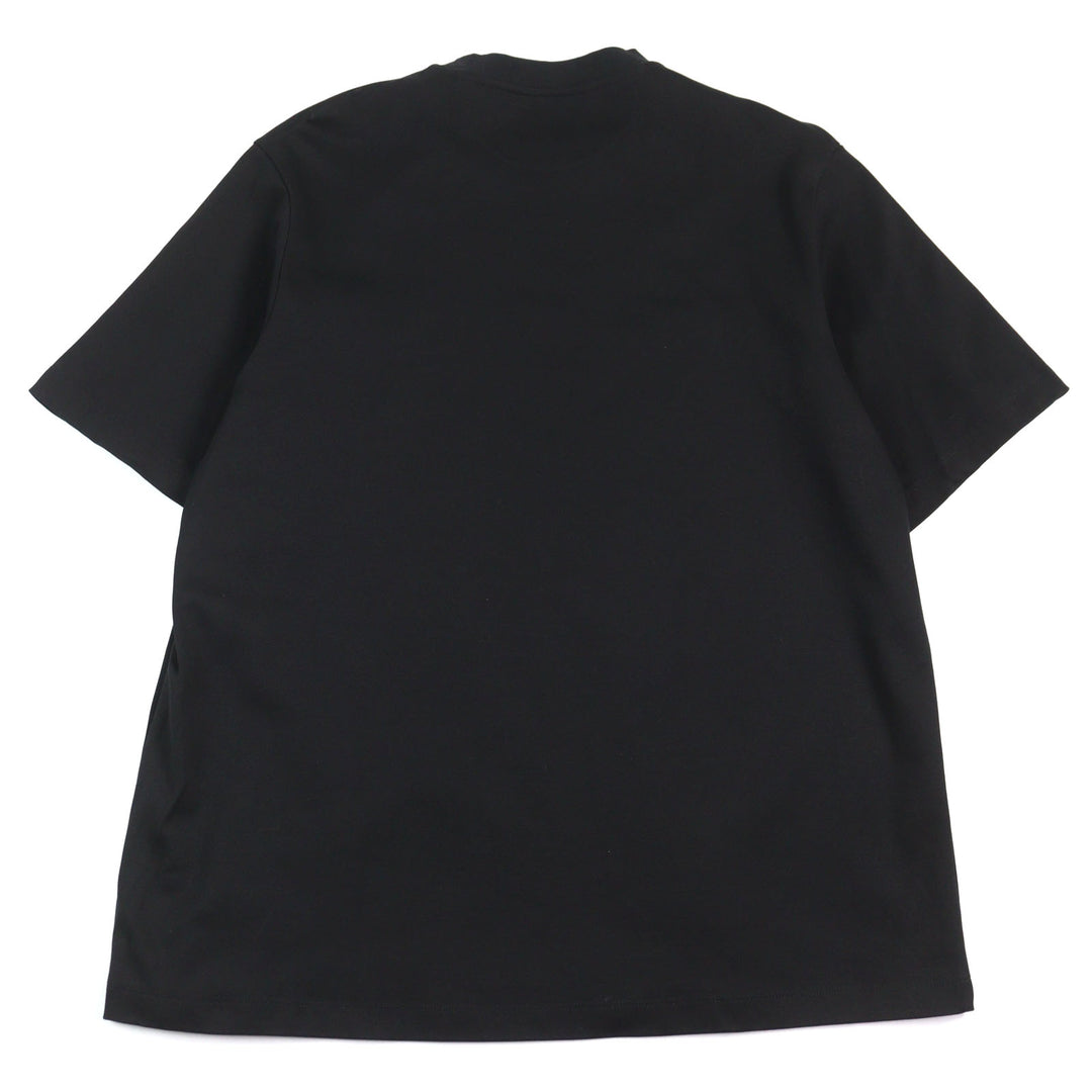 Excellent FENDI Short sleeve T-shirt Logo sequin crewneck Black series mens M