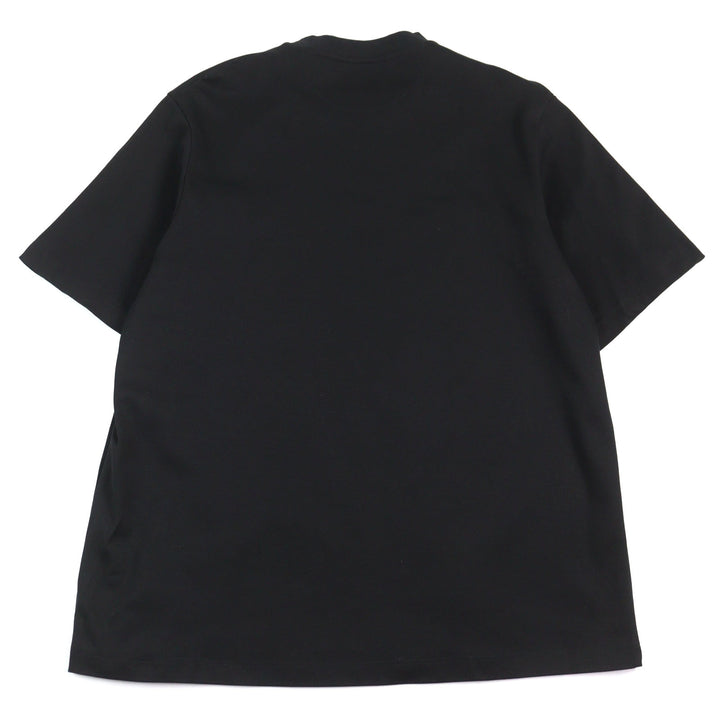 Excellent FENDI Short sleeve T-shirt Logo sequin crewneck Black series mens M