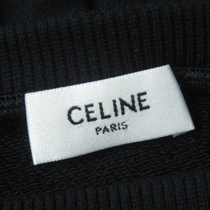 Great CELINE Parker Oversized hoodie in crackled cotton fleece Women S 2Y70F6700Q