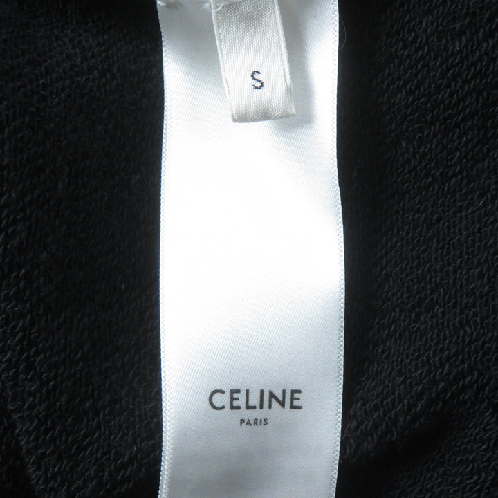 Great CELINE Parker Oversized hoodie in crackled cotton fleece Women S 2Y70F6700Q