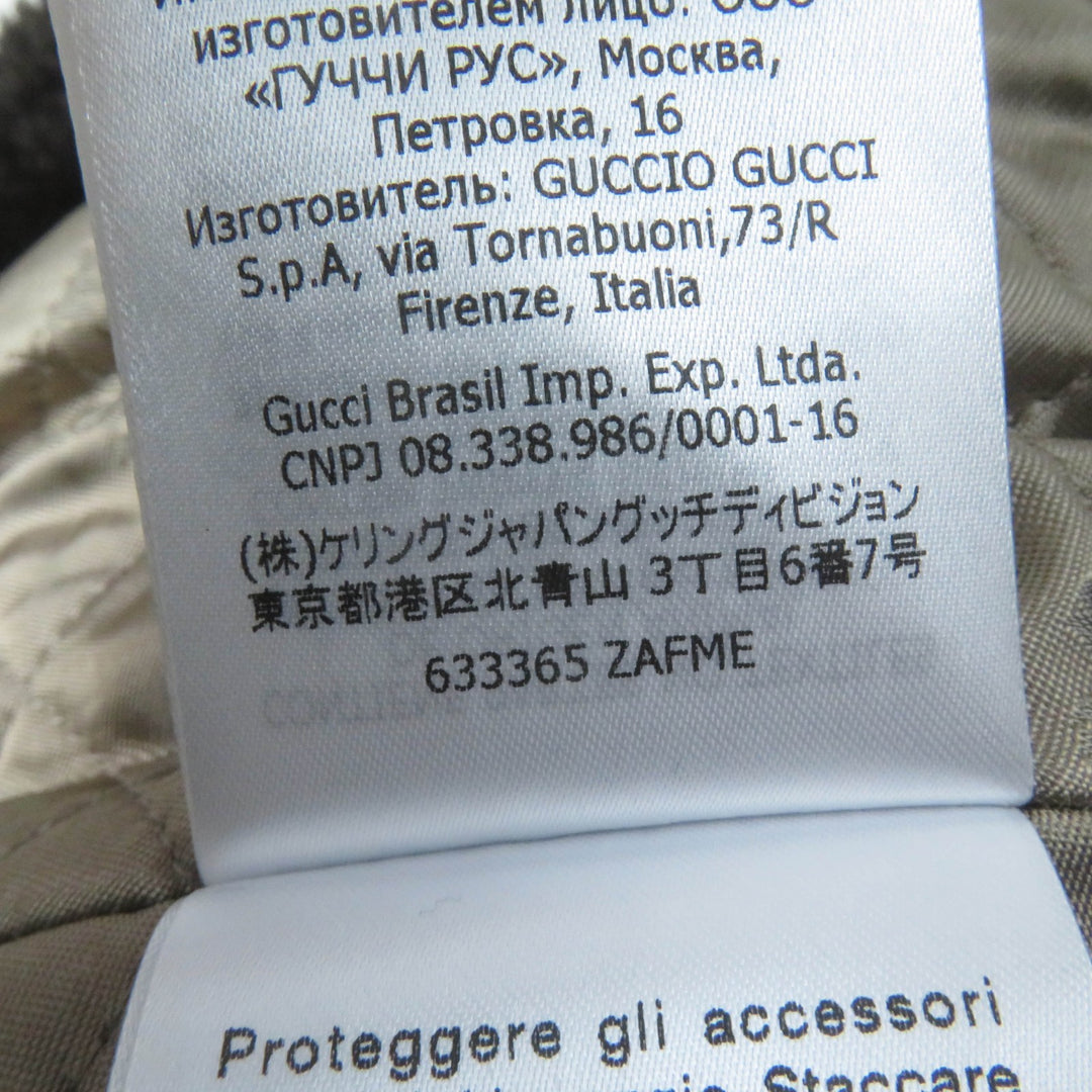 Excellent GUCCI coat Rave Like You Are Five Walnut Button multicolor Women 36 633365