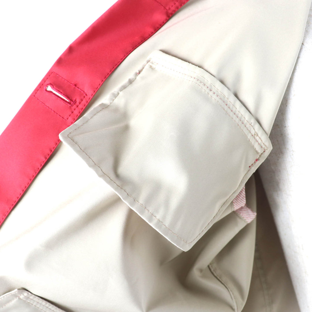 Great Loro Piana Jacket Blouson with logo button and pocket Red Women 44