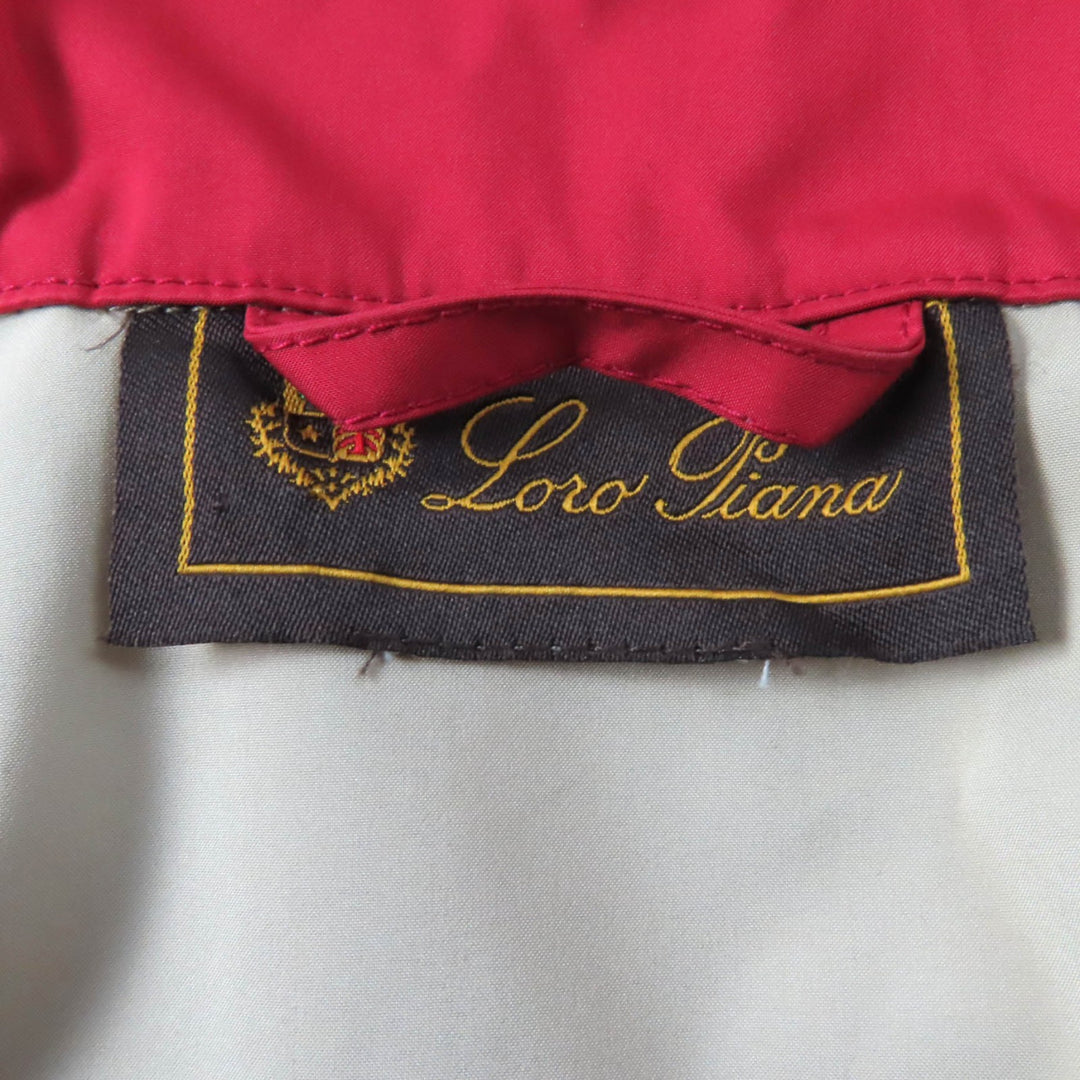 Great Loro Piana Jacket Blouson with logo button and pocket Red Women 44