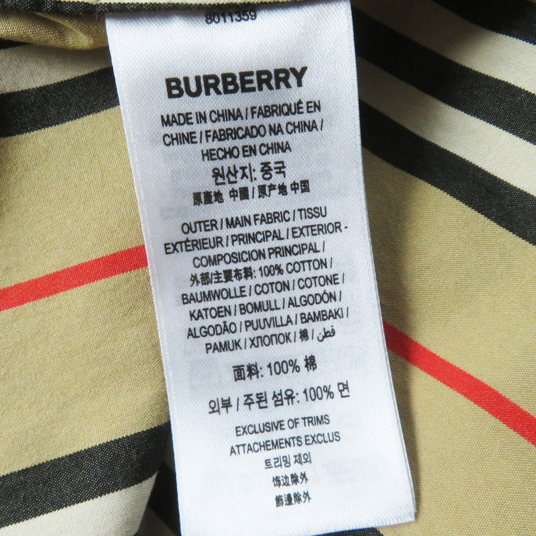 Great BURBERRY Long sleeve shirt Icon stripe beige cotton Women 36 8011359