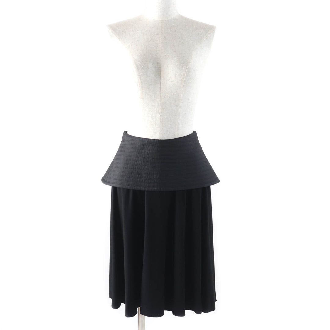 Pristine LOEWE skirt Knee-length Peplum black Viscose Women 34 S540Y08X56