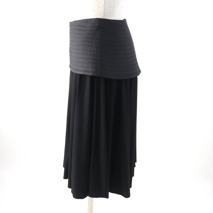 Pristine LOEWE skirt Knee-length Peplum black Viscose Women 34 S540Y08X56