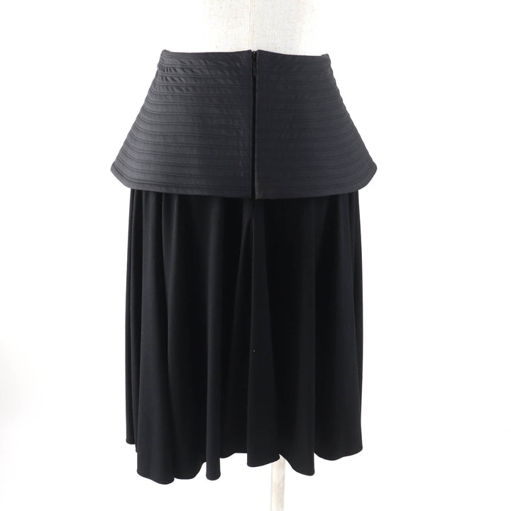 Pristine LOEWE skirt Knee-length Peplum black Viscose Women 34 S540Y08X56