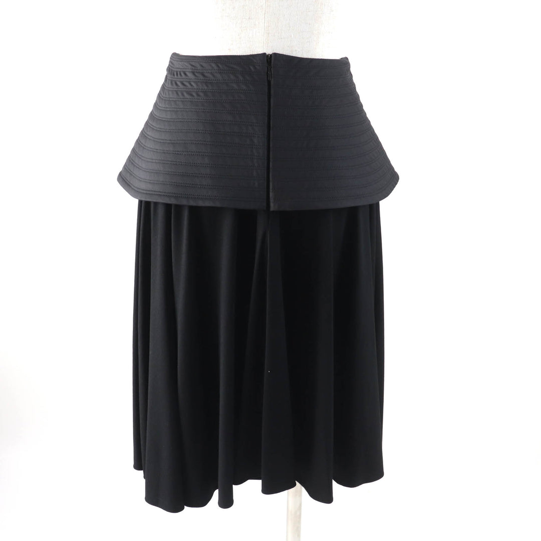 Pristine LOEWE skirt Knee-length Peplum black Viscose Women 34 S540Y08X56