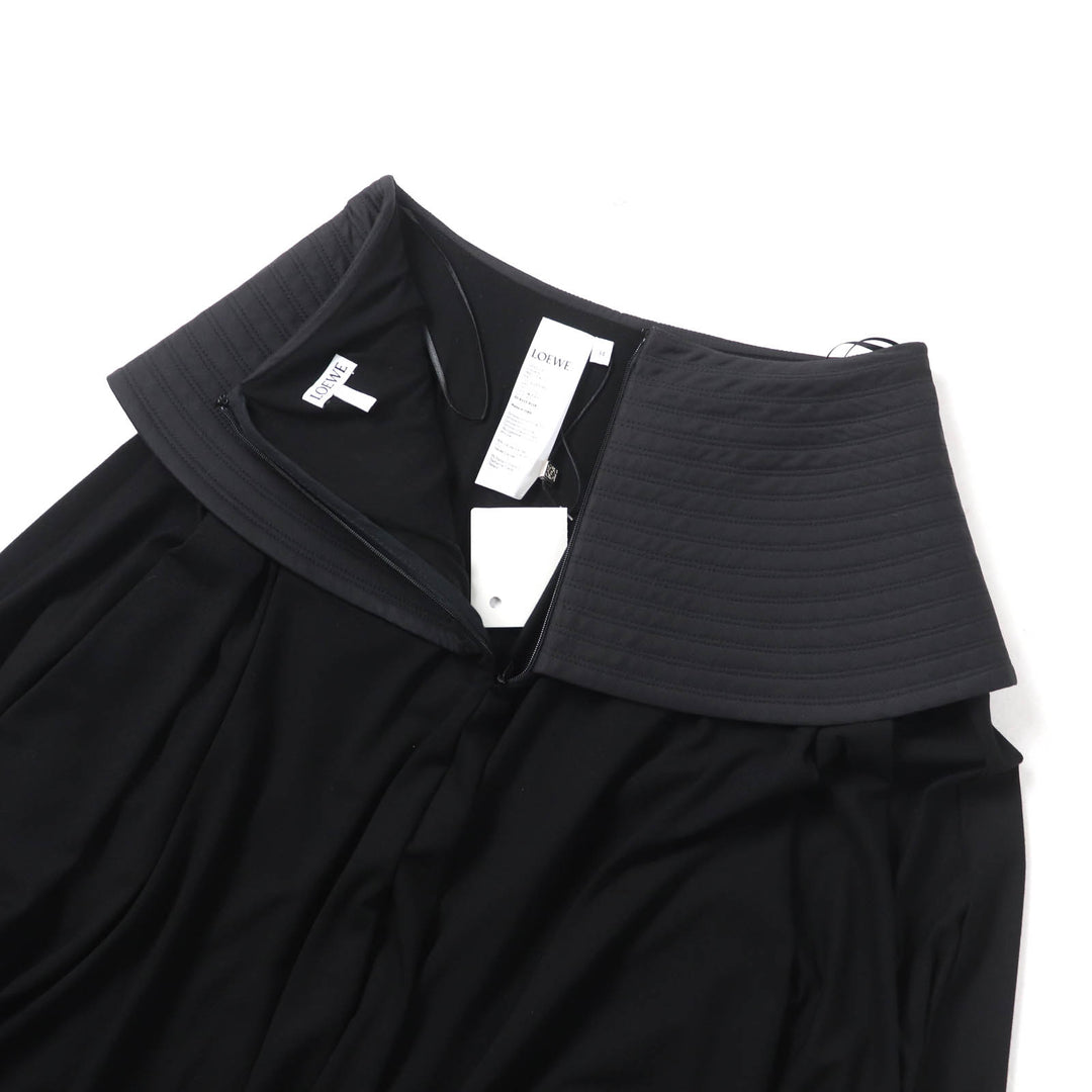 Pristine LOEWE skirt Knee-length Peplum black Viscose Women 34 S540Y08X56