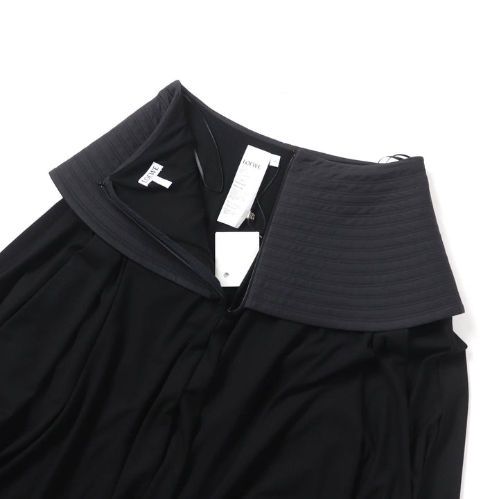 Pristine LOEWE skirt Knee-length Peplum black Viscose Women 34 S540Y08X56