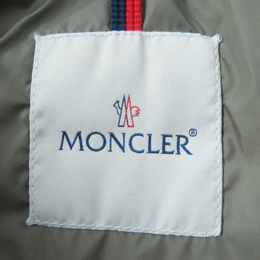 Great MONCLER down coat FLAMMETTE Patch and hooded long beige Nylon Women 00