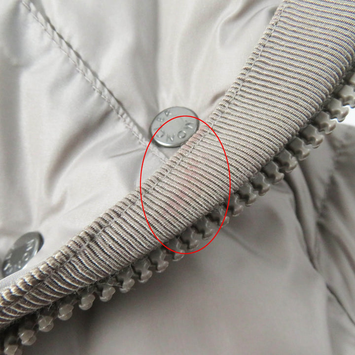 Great MONCLER down coat FLAMMETTE Patch and hooded long beige Nylon Women 00