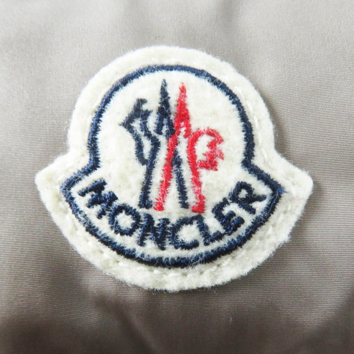 Great MONCLER down coat FLAMMETTE Patch and hooded long beige Nylon Women 00