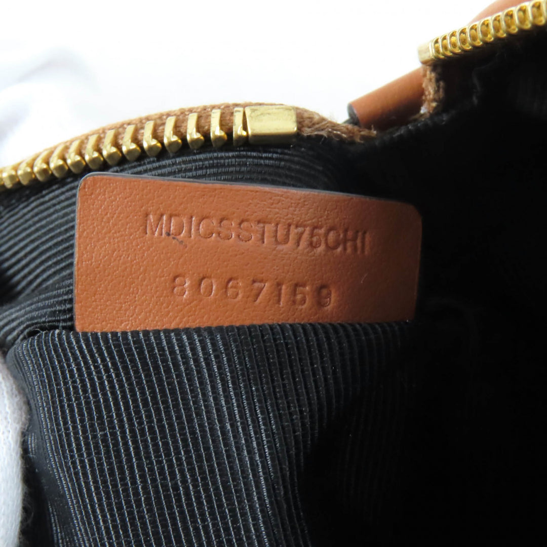 Great BURBERRY Accessory pouch Nova check pattern with leather logo patch 8067159