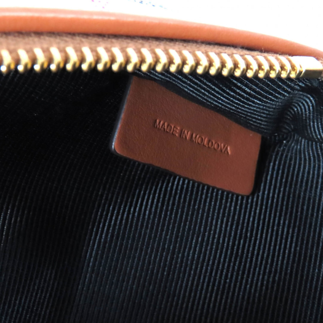 Great BURBERRY Accessory pouch Nova check pattern with leather logo patch 8067159