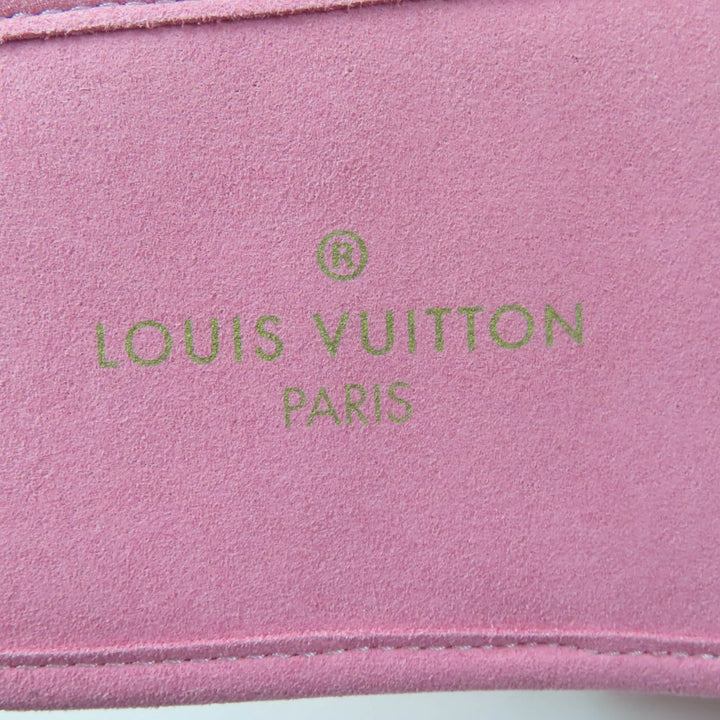 Excellent LOUIS VUITTON Other shoes Embroidered logo satin slippers pink Satin