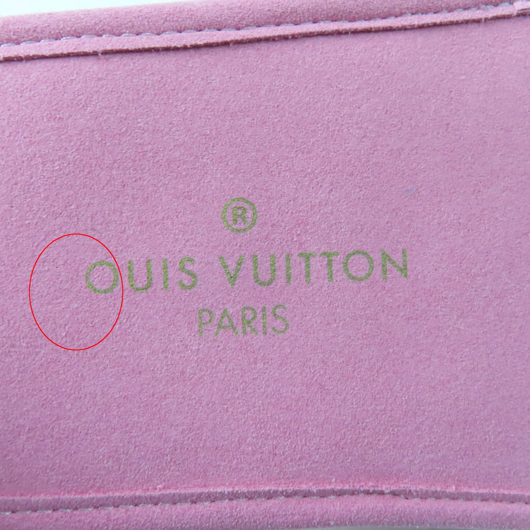 Excellent LOUIS VUITTON Other shoes Embroidered logo satin slippers pink Satin