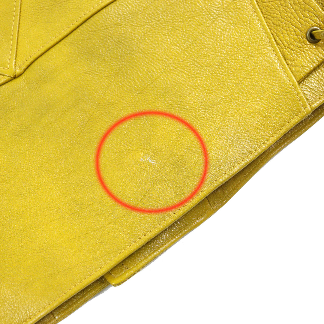 Excellent PRADA Riders jacket Calfskin Triangle Logo Charm Padded Double mens 48 UPW416