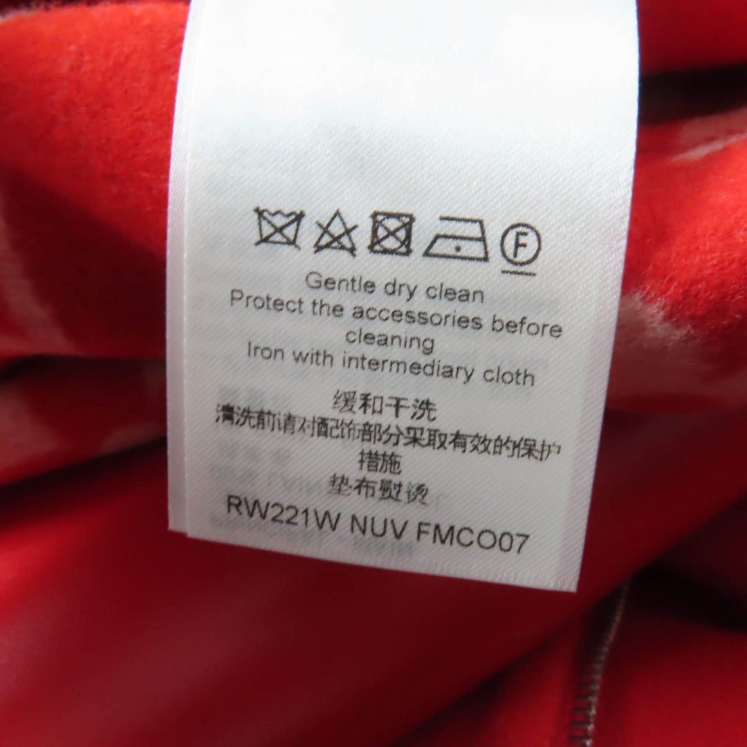 LOUIS VUITTON coat Reversible Giant Monogram LV Logo Leather Hoodie Red 38