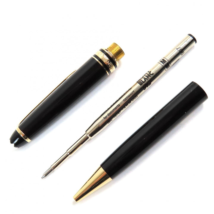 MONTBLANC Ballpoint pen Meisterstück Classic White Star Twist Type Black gold