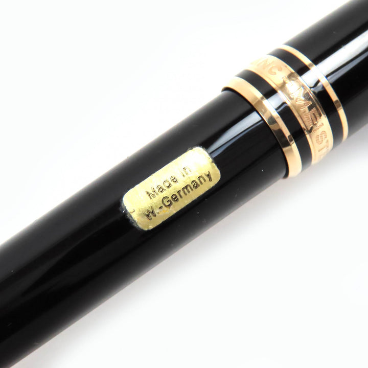 MONTBLANC Ballpoint pen Meisterstück Classic White Star Twist Type Black gold