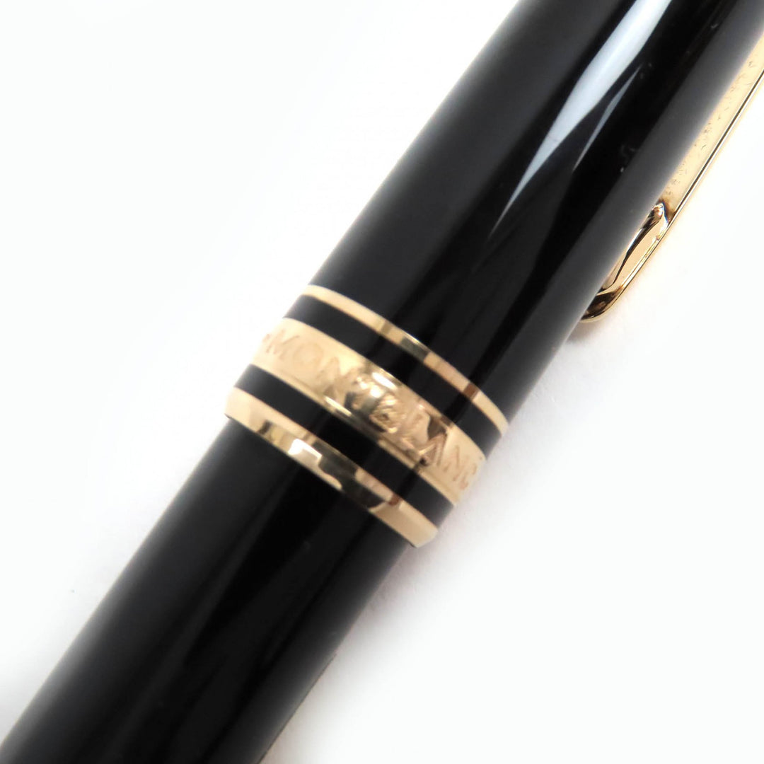 MONTBLANC Ballpoint pen Meisterstück Classic White Star Twist Type Black gold