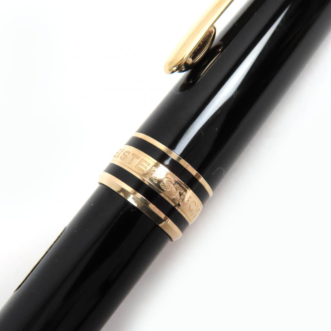 MONTBLANC Ballpoint pen Meisterstück Classic White Star Twist Type Black gold