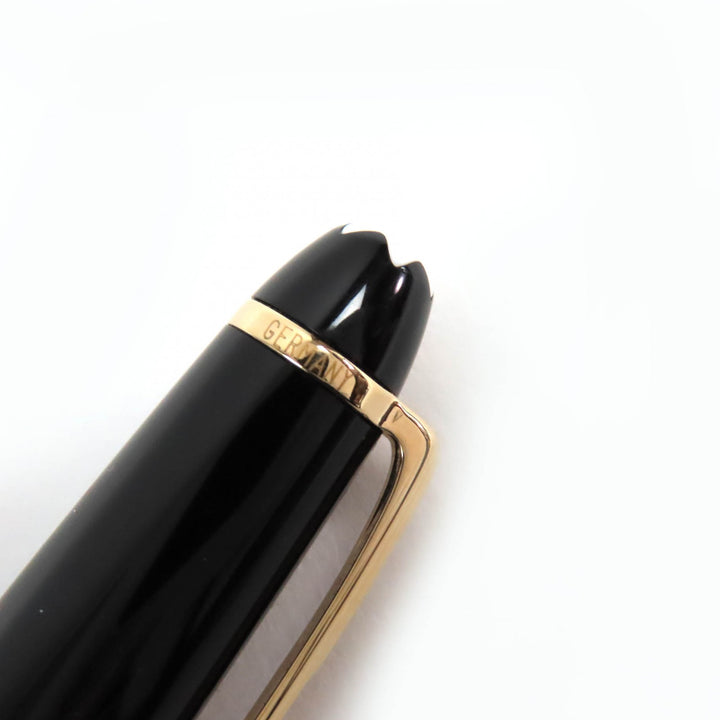 MONTBLANC Ballpoint pen Meisterstück Classic White Star Twist Type Black gold
