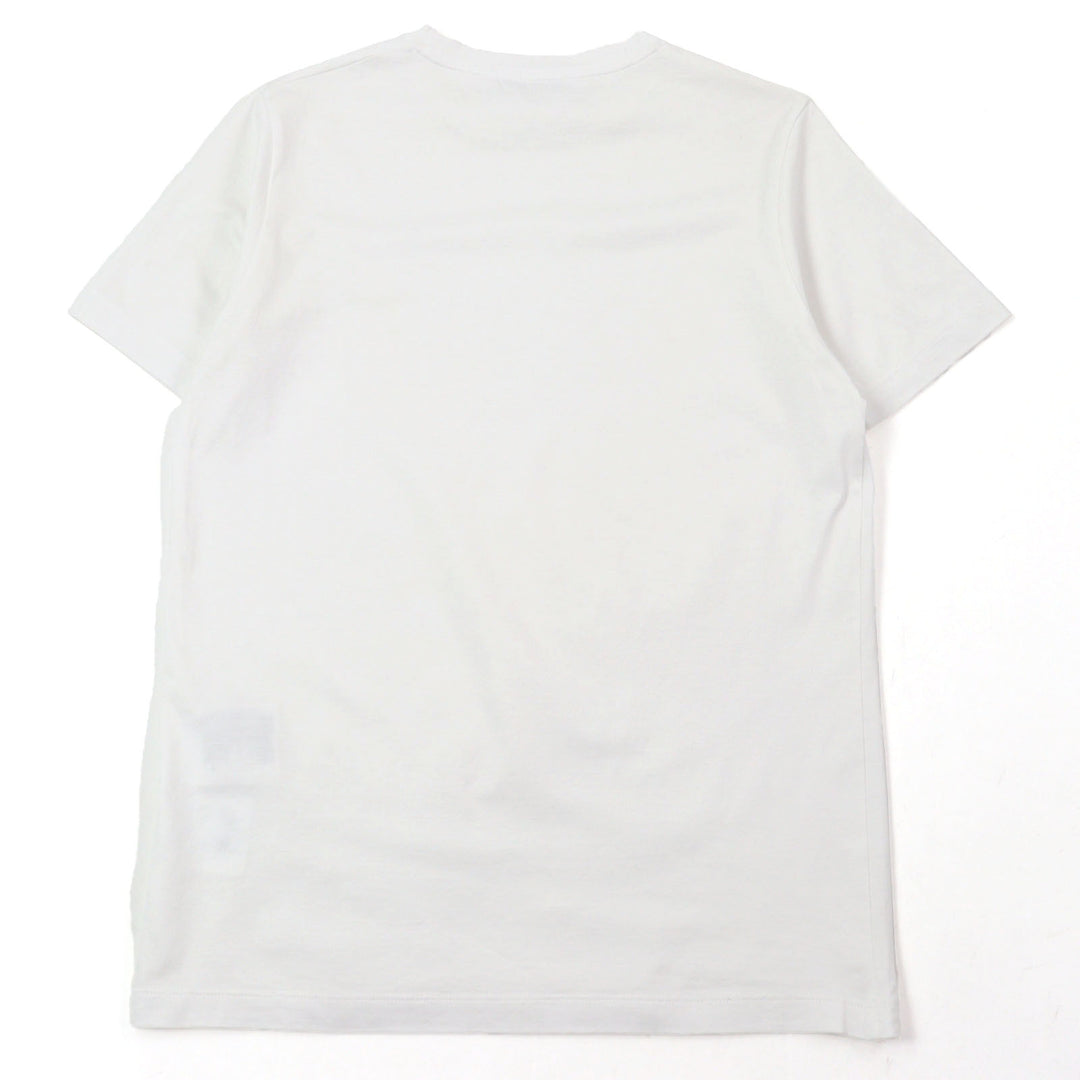 Excellent PRADA Short sleeve T-shirt Embroidered logo crew neck white mens XS
