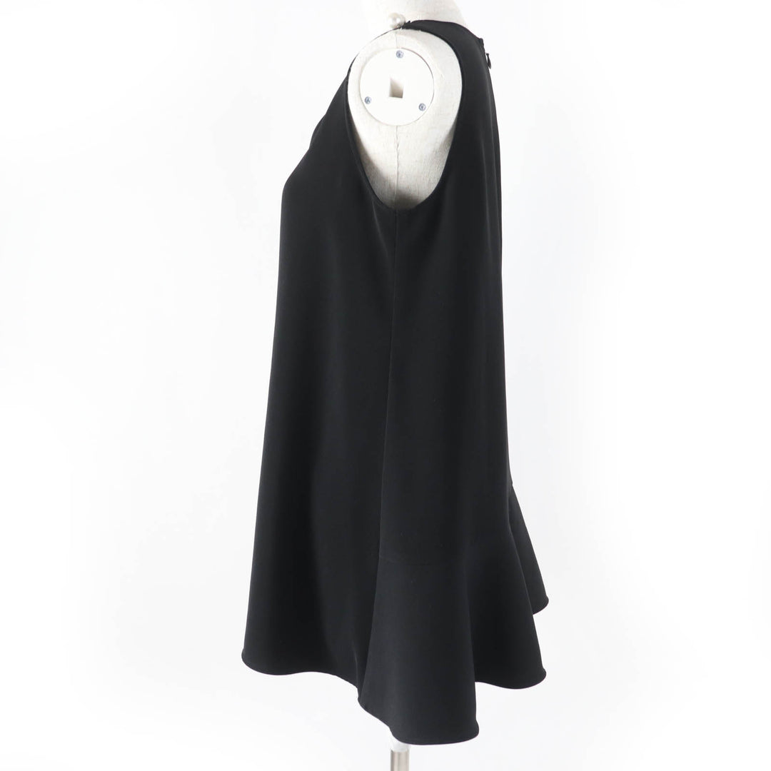 Great YOKO CHAN blouse Sleeveless with fake pearls black Women 38 YCB-219-127