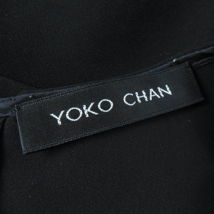 Great YOKO CHAN blouse Sleeveless with fake pearls black Women 38 YCB-219-127