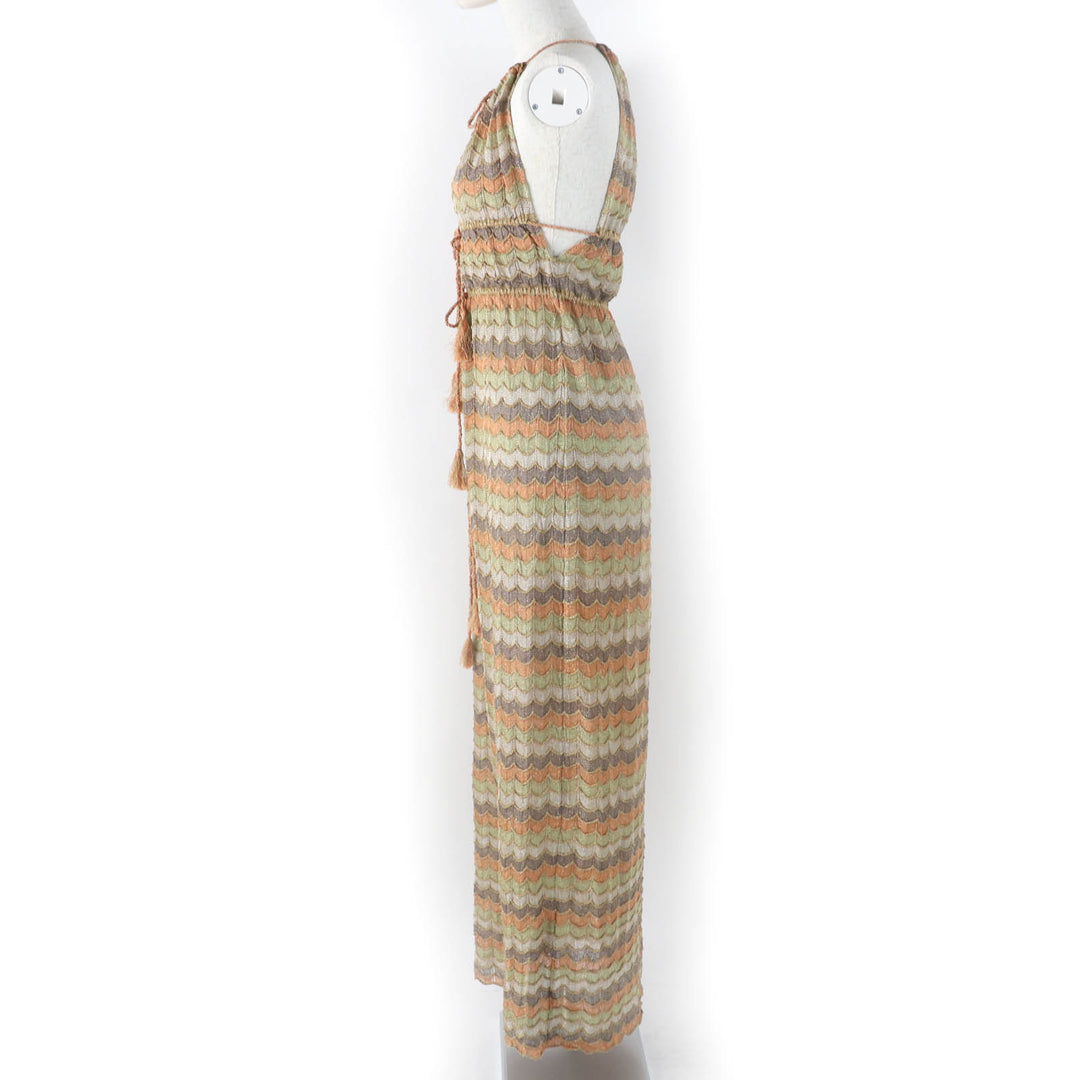 Excellent M MISSONI one piece All-over print design dress, knit multicolor Rayon