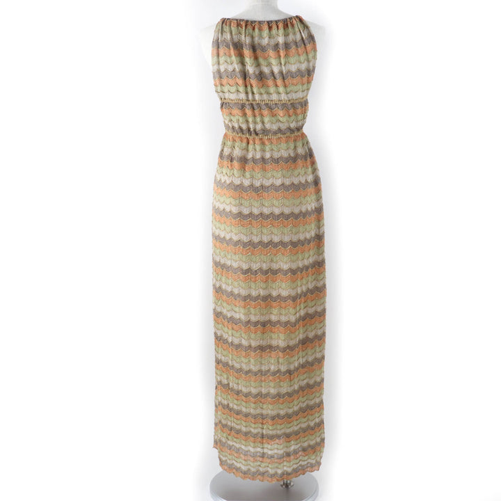 Excellent M MISSONI one piece All-over print design dress, knit multicolor Rayon