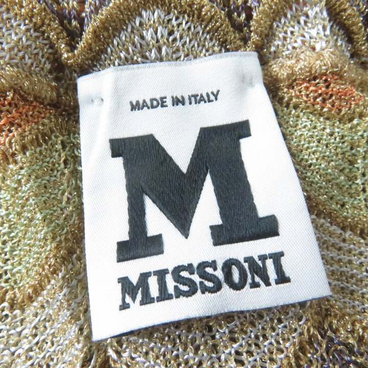 Excellent M MISSONI one piece All-over print design dress, knit multicolor Rayon