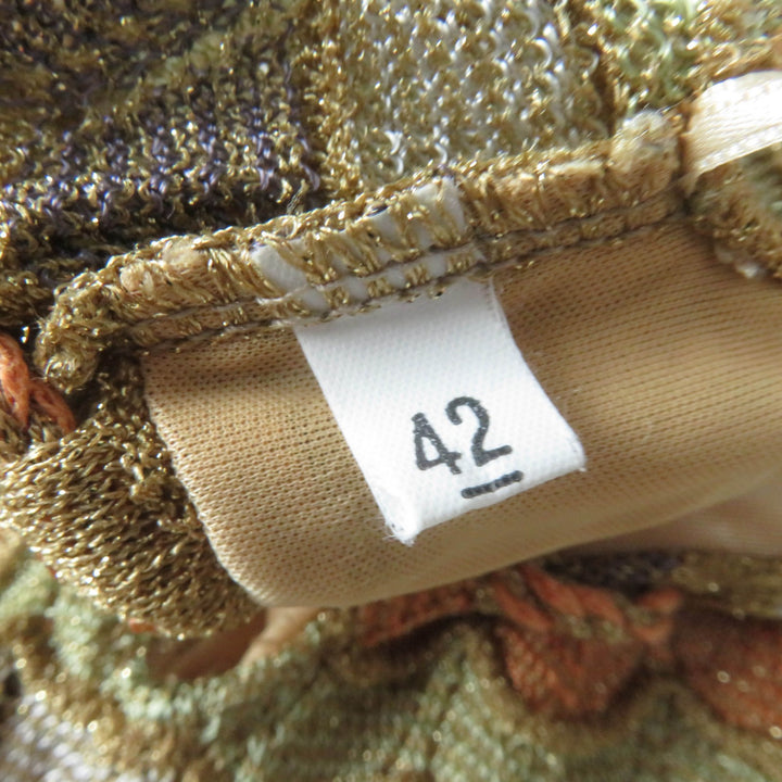 Excellent M MISSONI one piece All-over print design dress, knit multicolor Rayon