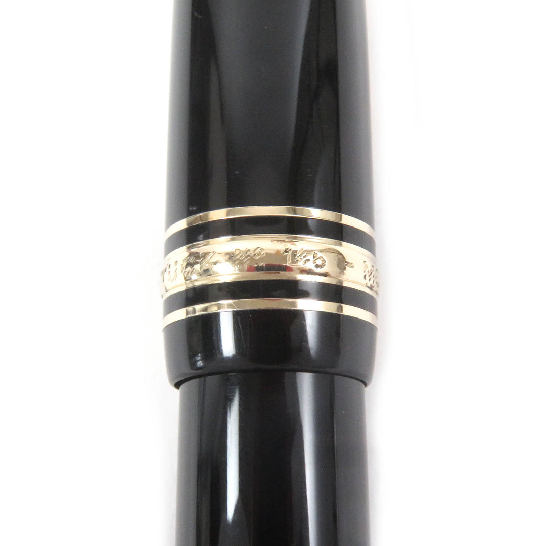 Great MONTBLANC fountain pen 146 Meisterstck Cap Type Black gold 14K mens