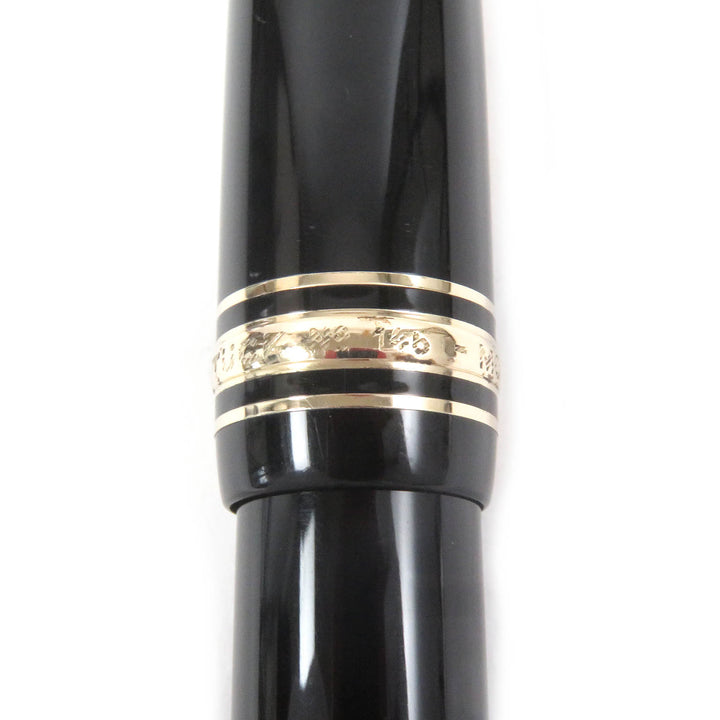 Great MONTBLANC fountain pen 146 Meisterstck Cap Type Black gold 14K mens