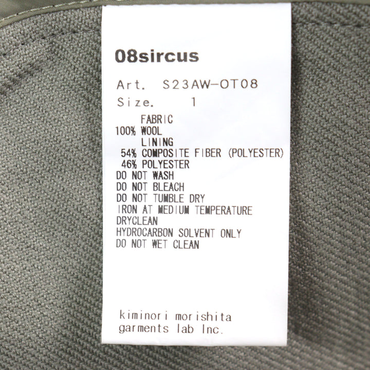 Excellent 08sircus Best Twill double face rever long gilet lapel long gilet 1