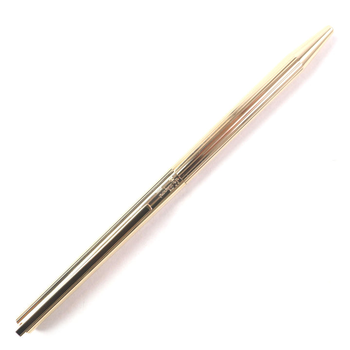 Great Dupont Ballpoint pen PG stripe with engraved logo and twist fastening gold mens