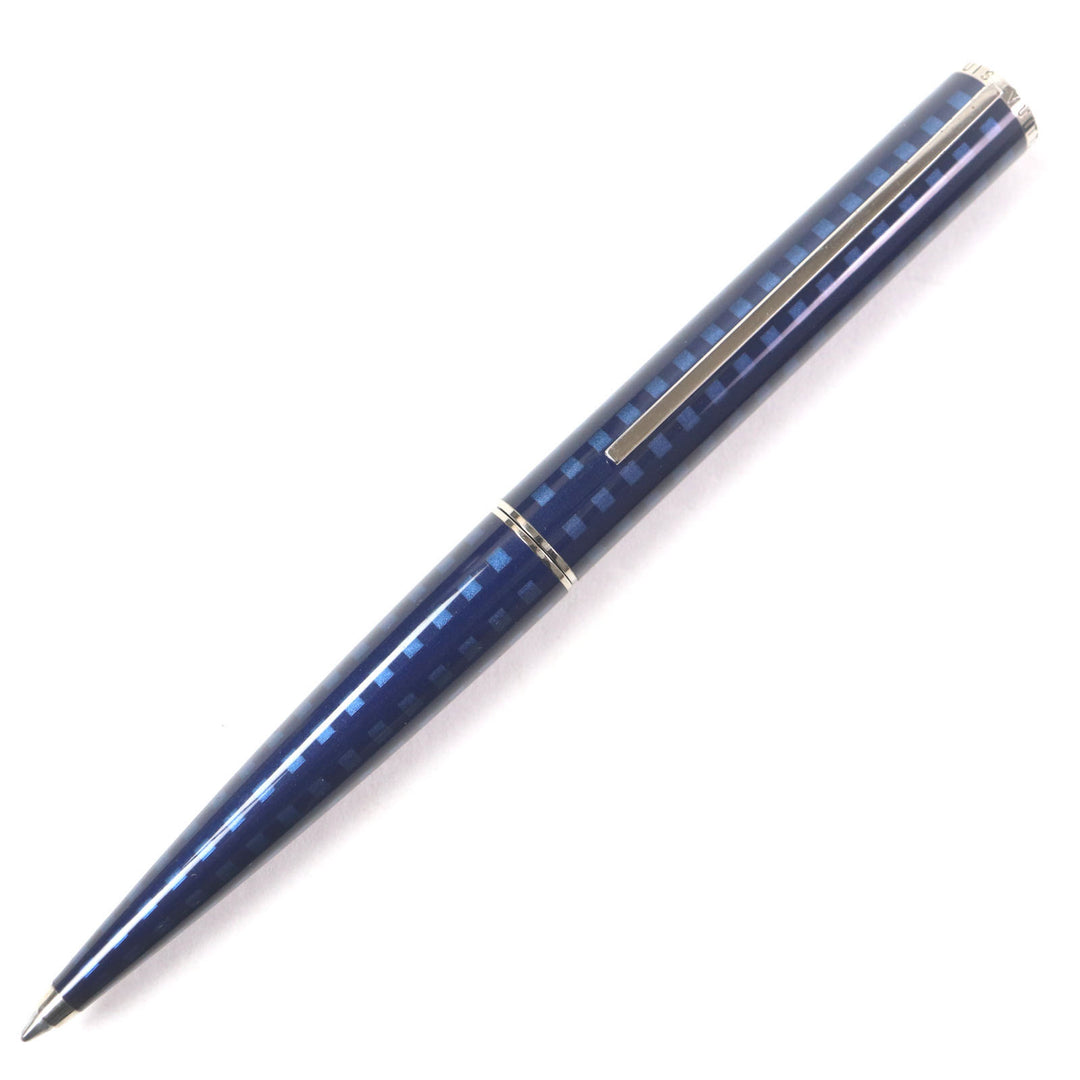 Great LOUIS VUITTON Ballpoint pen Jet rack Twist type Navy Silver mens N79155