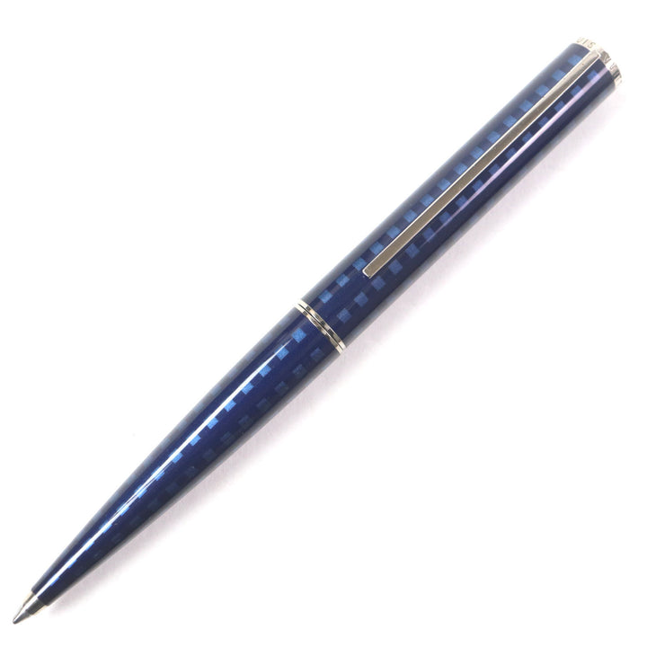 Great LOUIS VUITTON Ballpoint pen Jet rack Twist type Navy Silver mens N79155