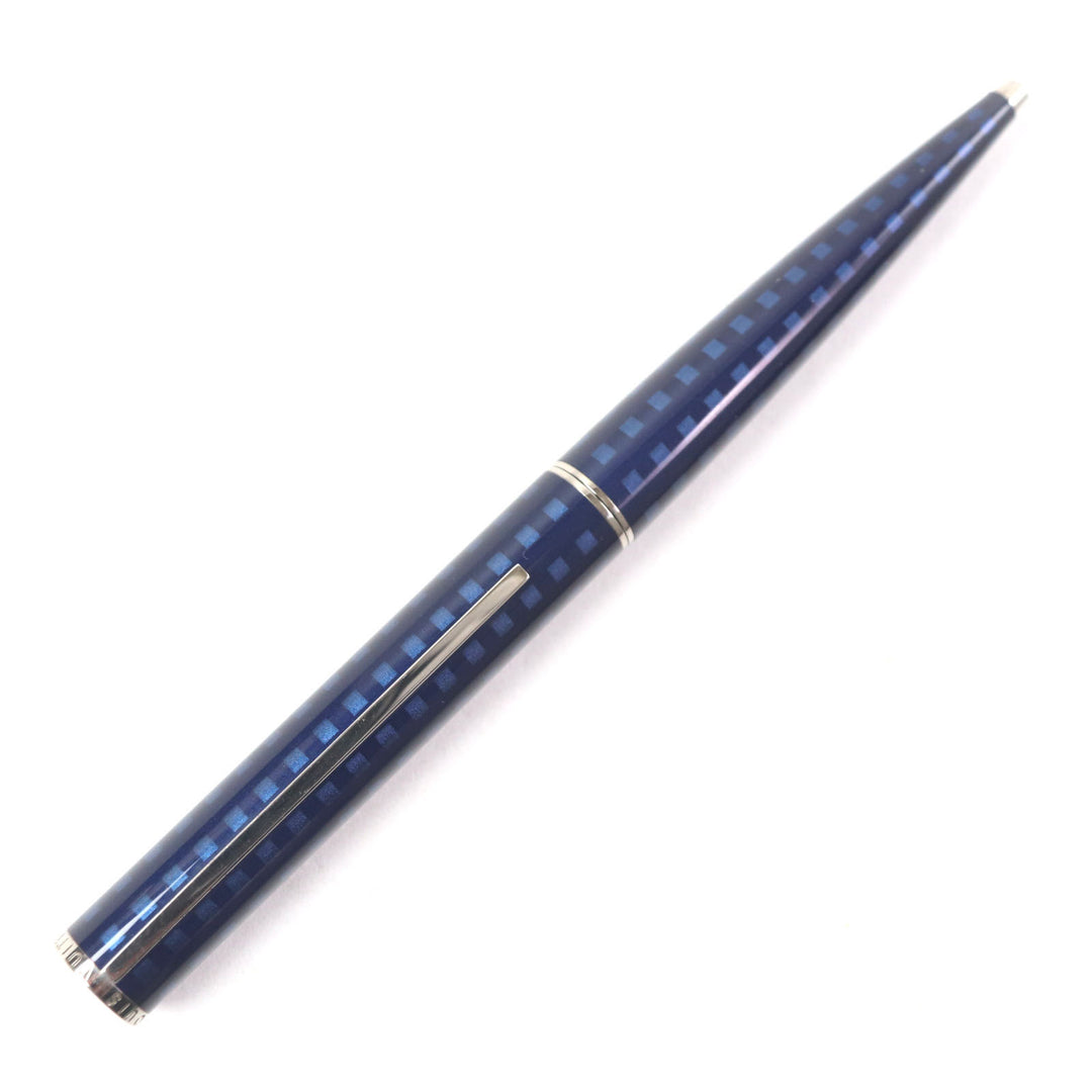 Great LOUIS VUITTON Ballpoint pen Jet rack Twist type Navy Silver mens N79155