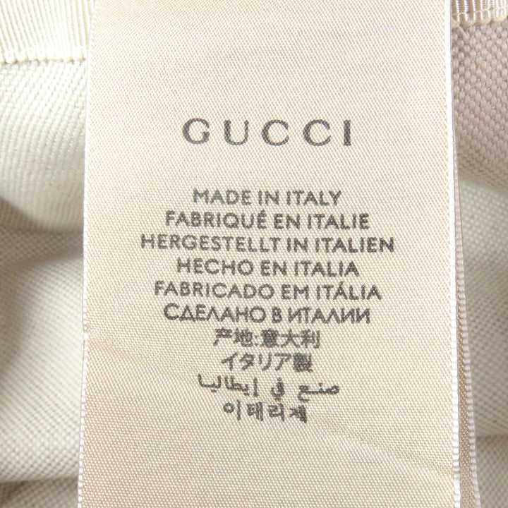 Great GUCCI Palace hat Web Line Bucket beige polyester mens 726133